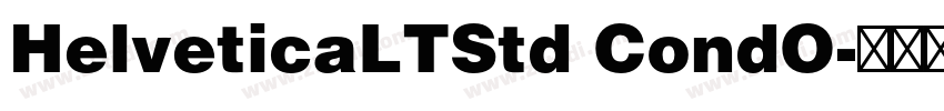 HelveticaLTStd CondO字体转换